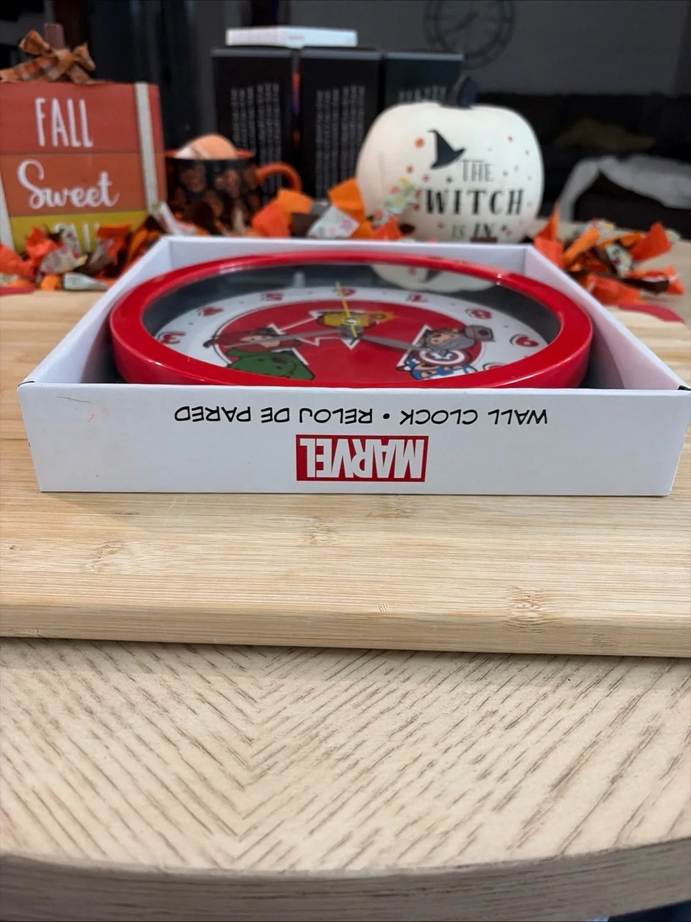 Marvel Red Avengers Character Wall Clock